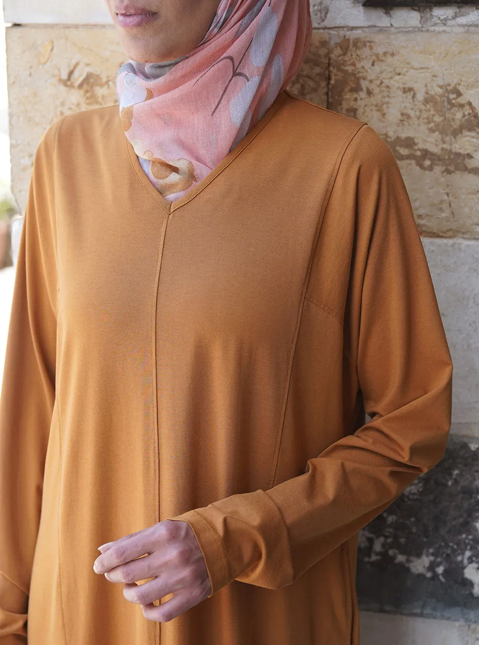 Loose Abaya with Narrowed Sleeves