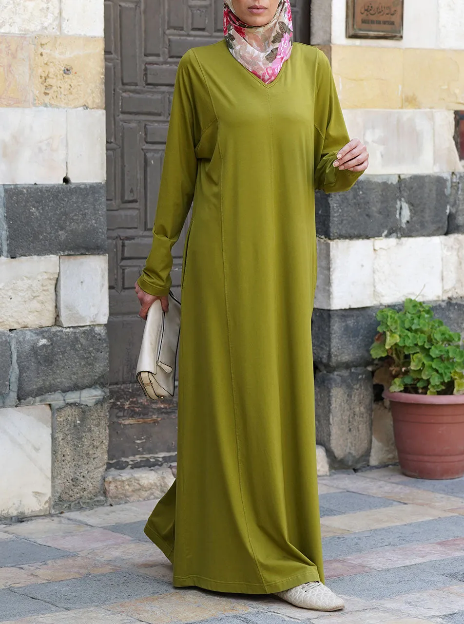 Loose Abaya with Narrowed Sleeves