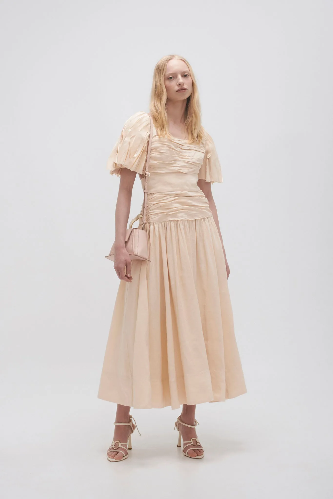 Marianne Ruched Midi Dress