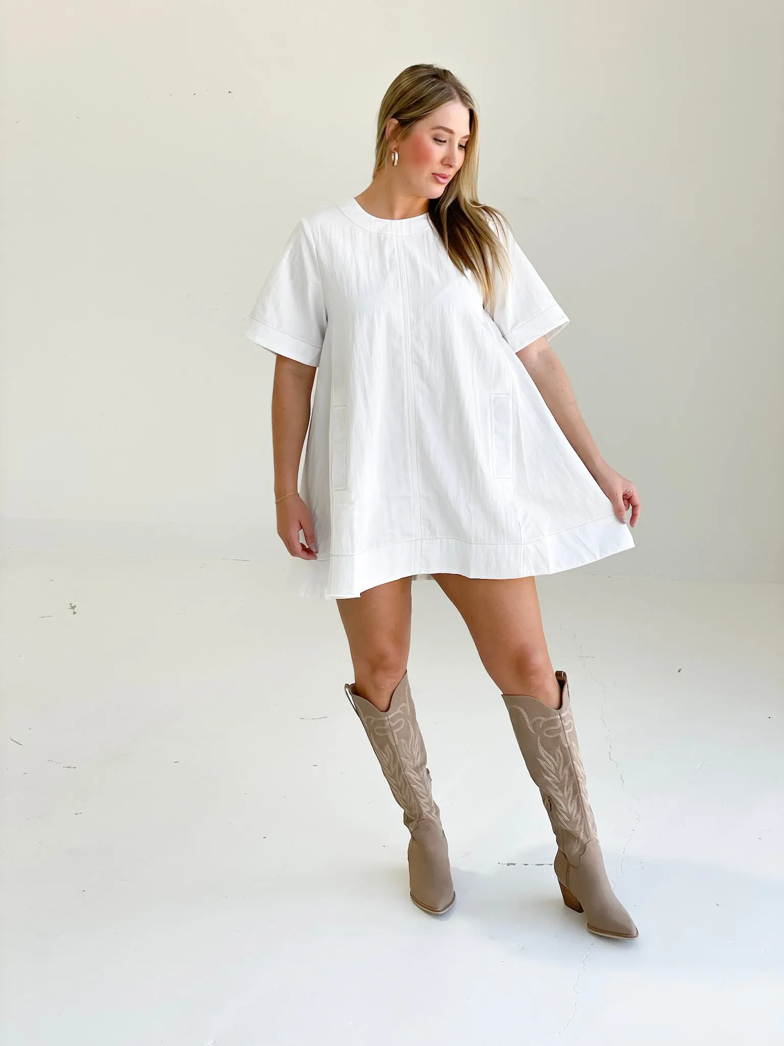 Maureen Mini Dress - White