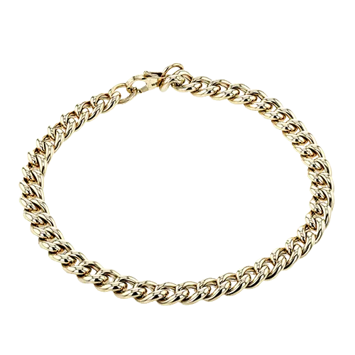 Men's Bracelet In 14k Gold With Diamonds