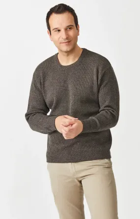 Merino Rib Knit Crew Neck Jumper - Casino