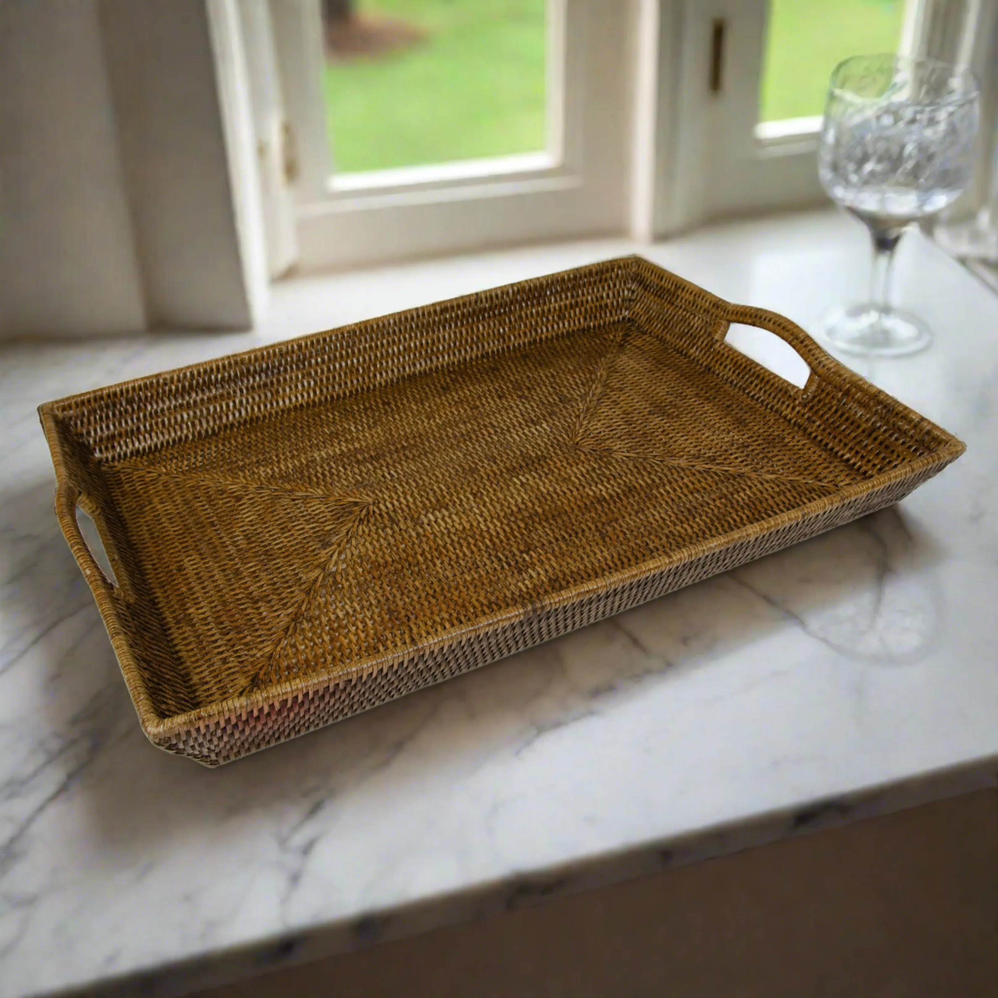 Natural 'Rattan' Tray Collection