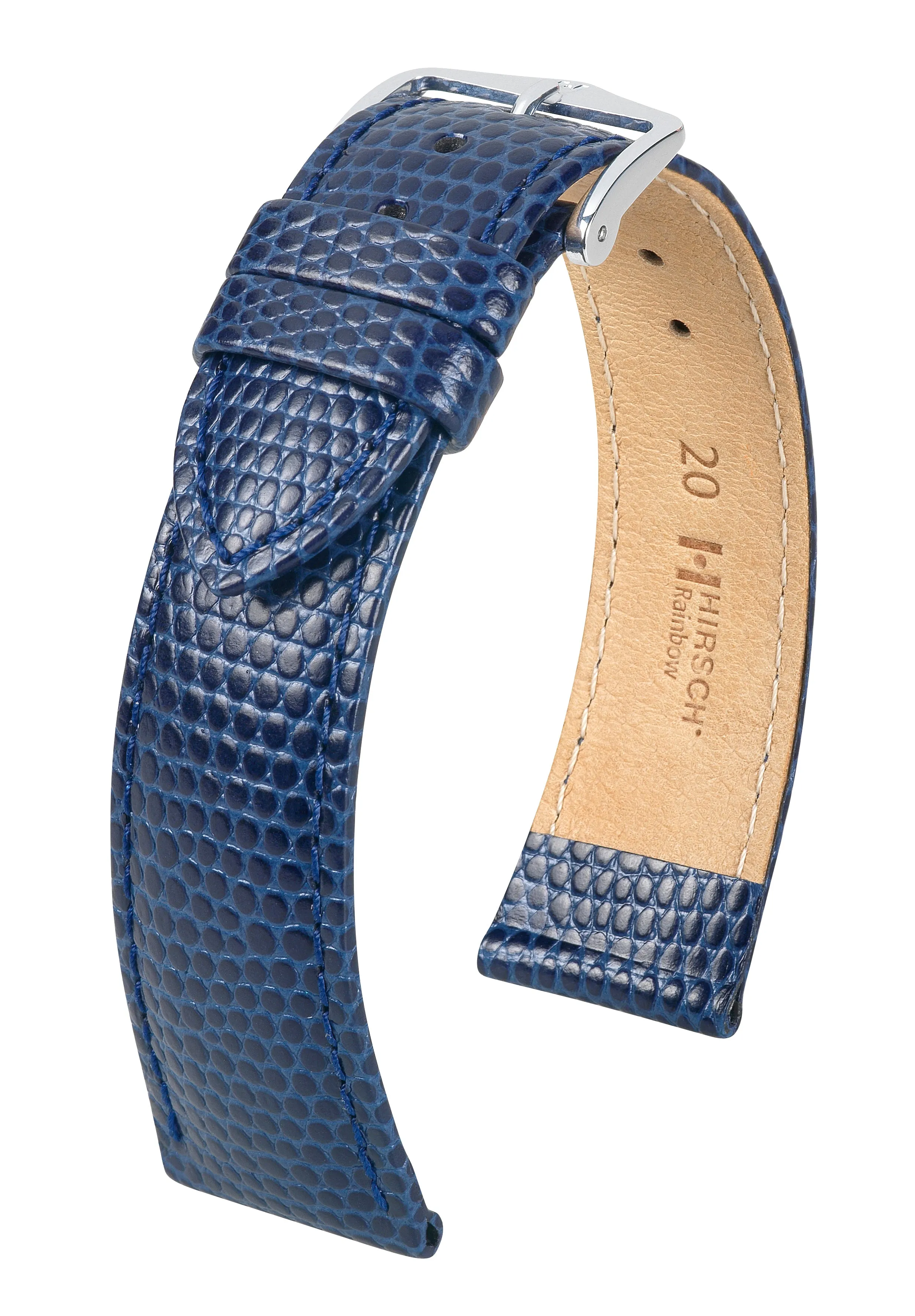 NQR Mens HIRSCH RAINBOW Lizard Embossed Watch Strap  1230 26 NQ