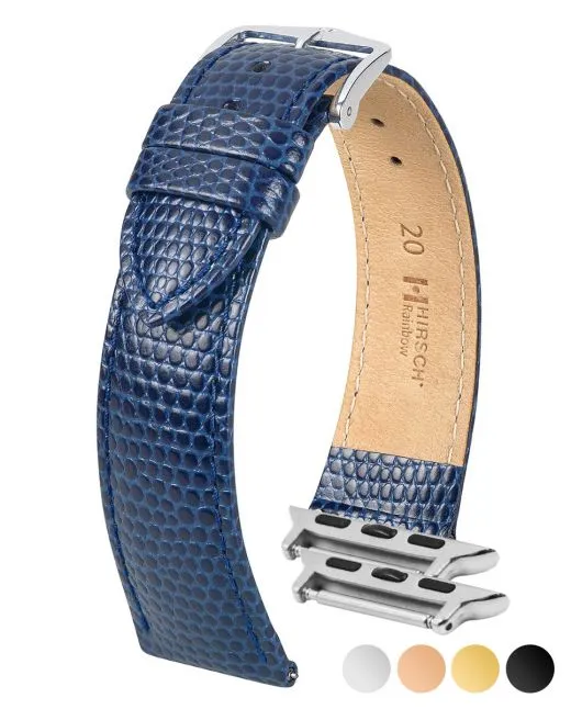 NQR Mens HIRSCH RAINBOW Lizard Embossed Watch Strap  1230 26 NQ