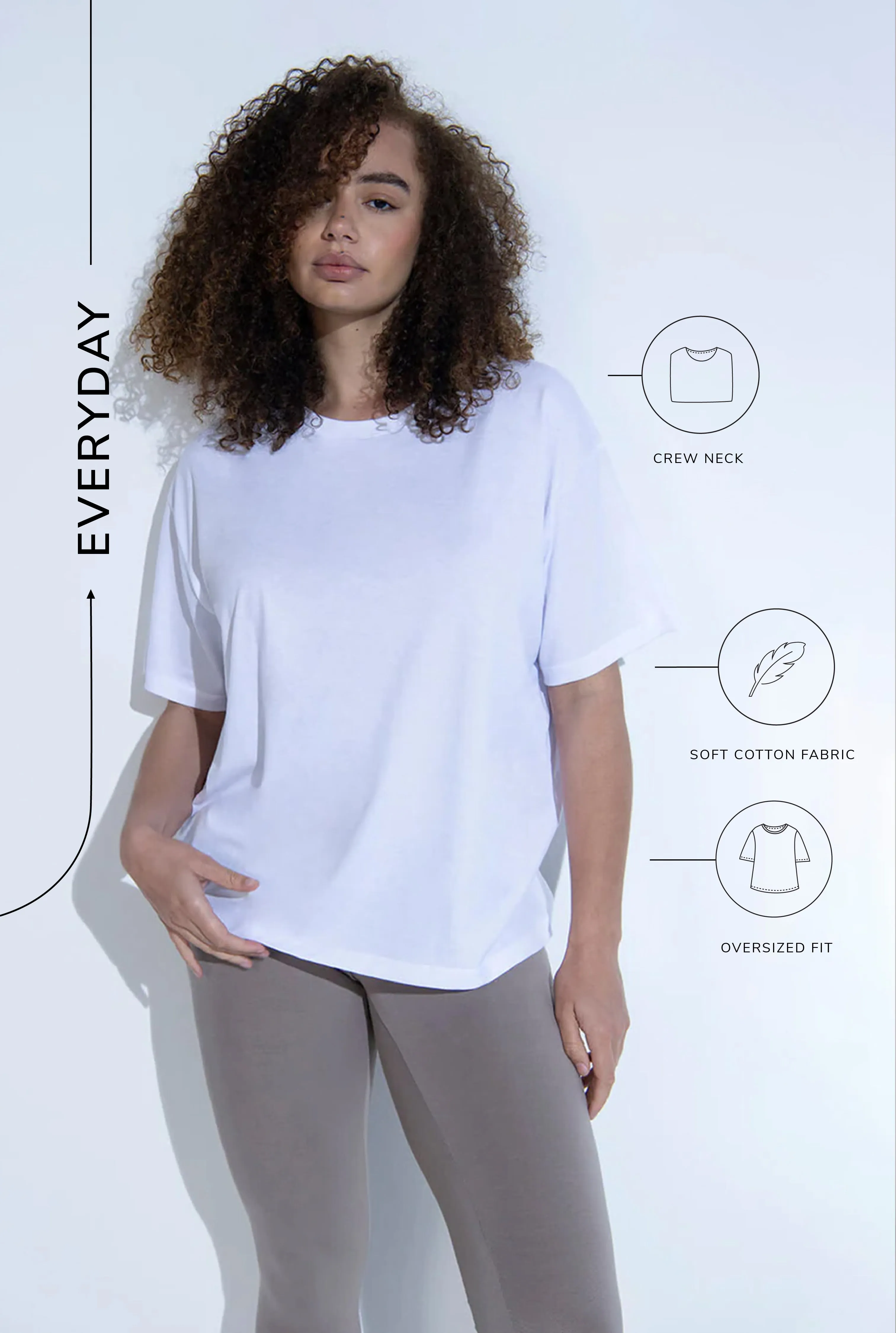 Oversized Everyday T-shirt - White