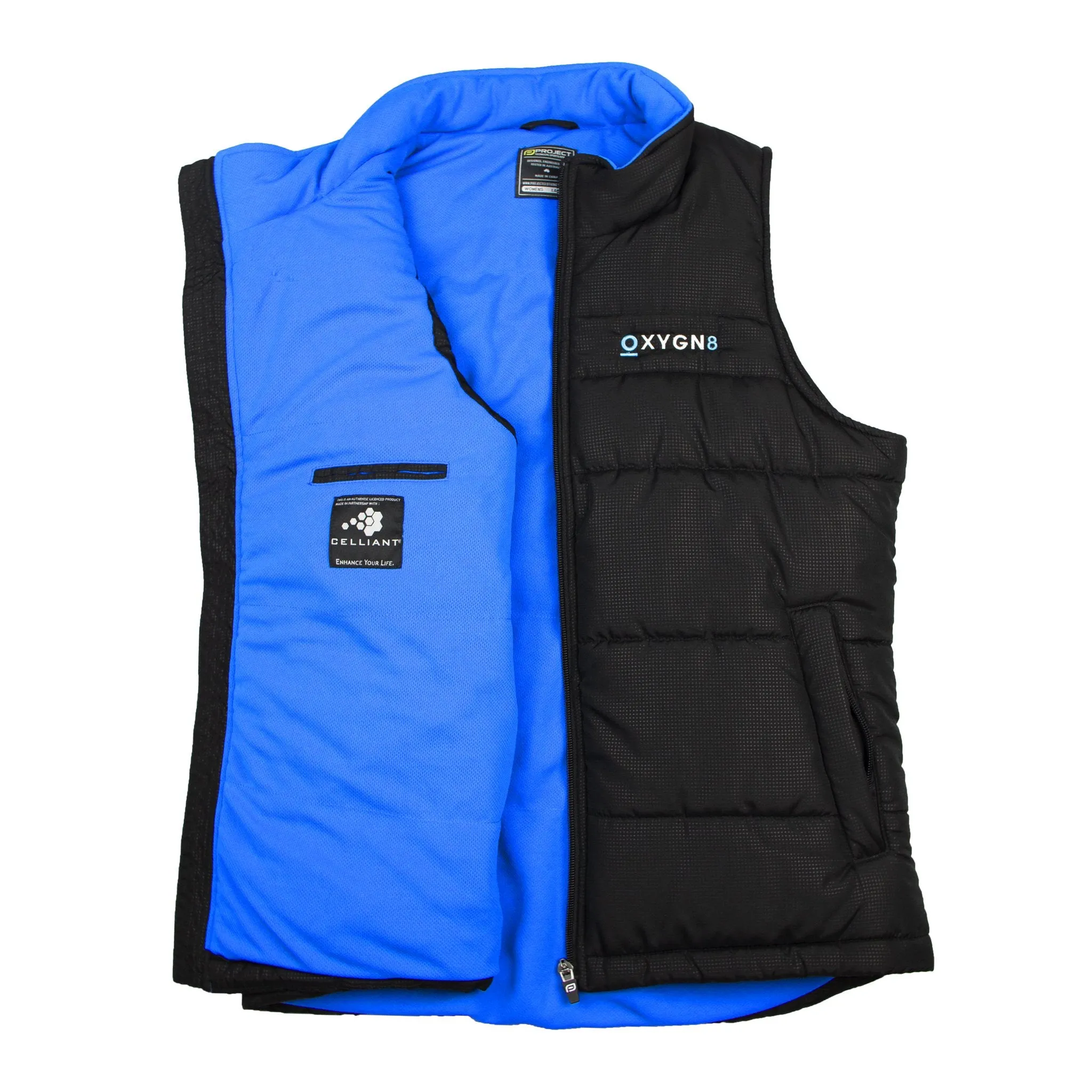 OXYGN8 Women's Puffer Vest - Blue