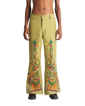 "PEACOCK SYMPHONY" TROUSERS