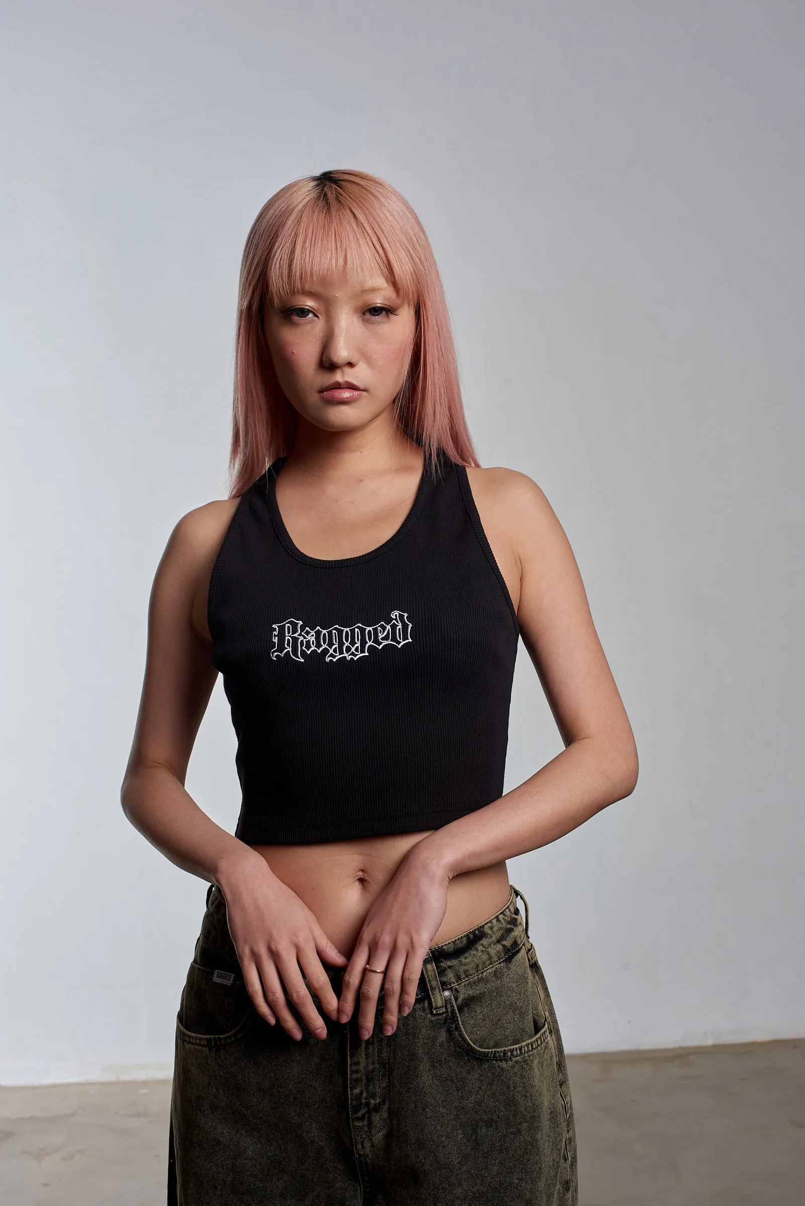 Ragged Gothic Logo Black Vest