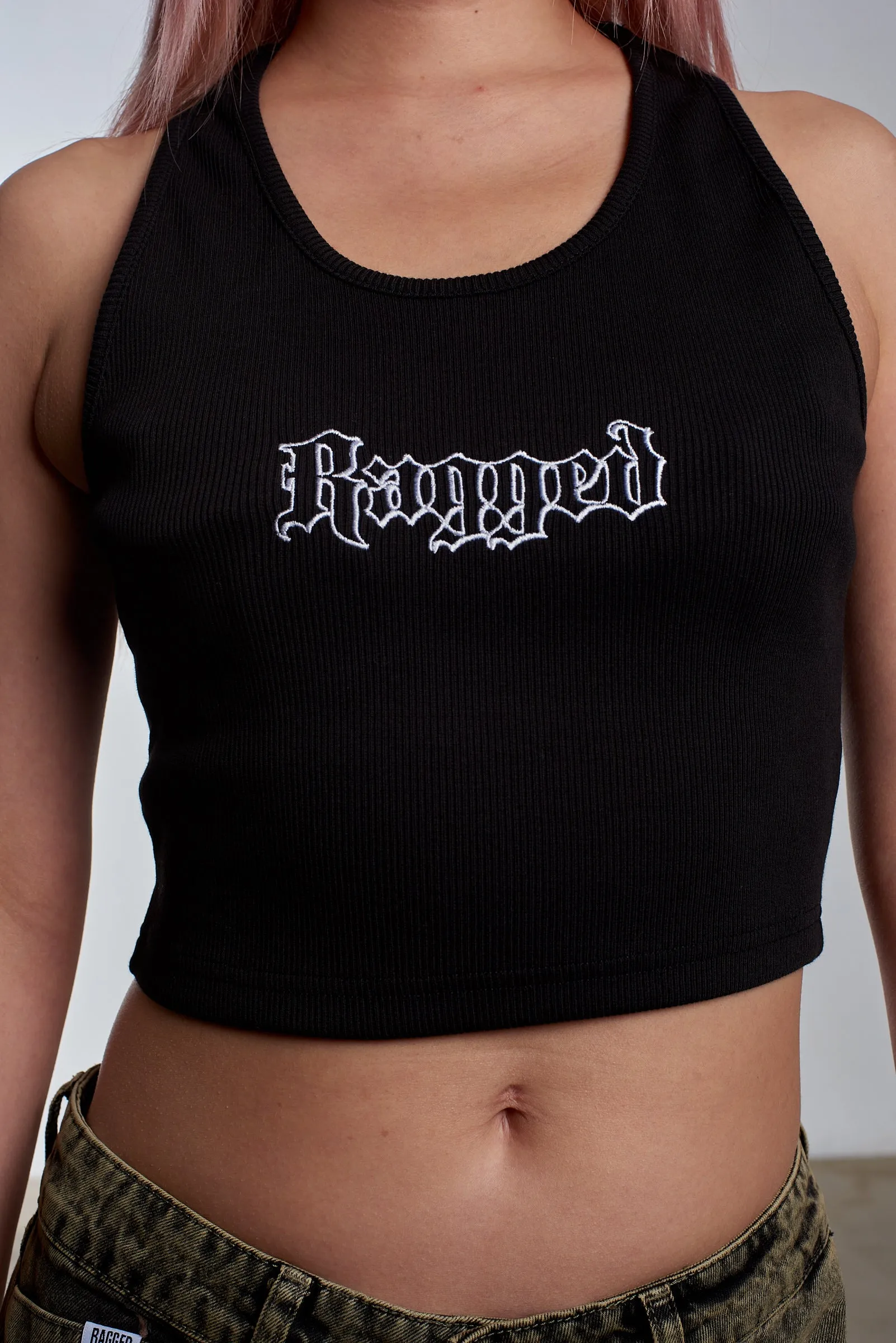 Ragged Gothic Logo Black Vest