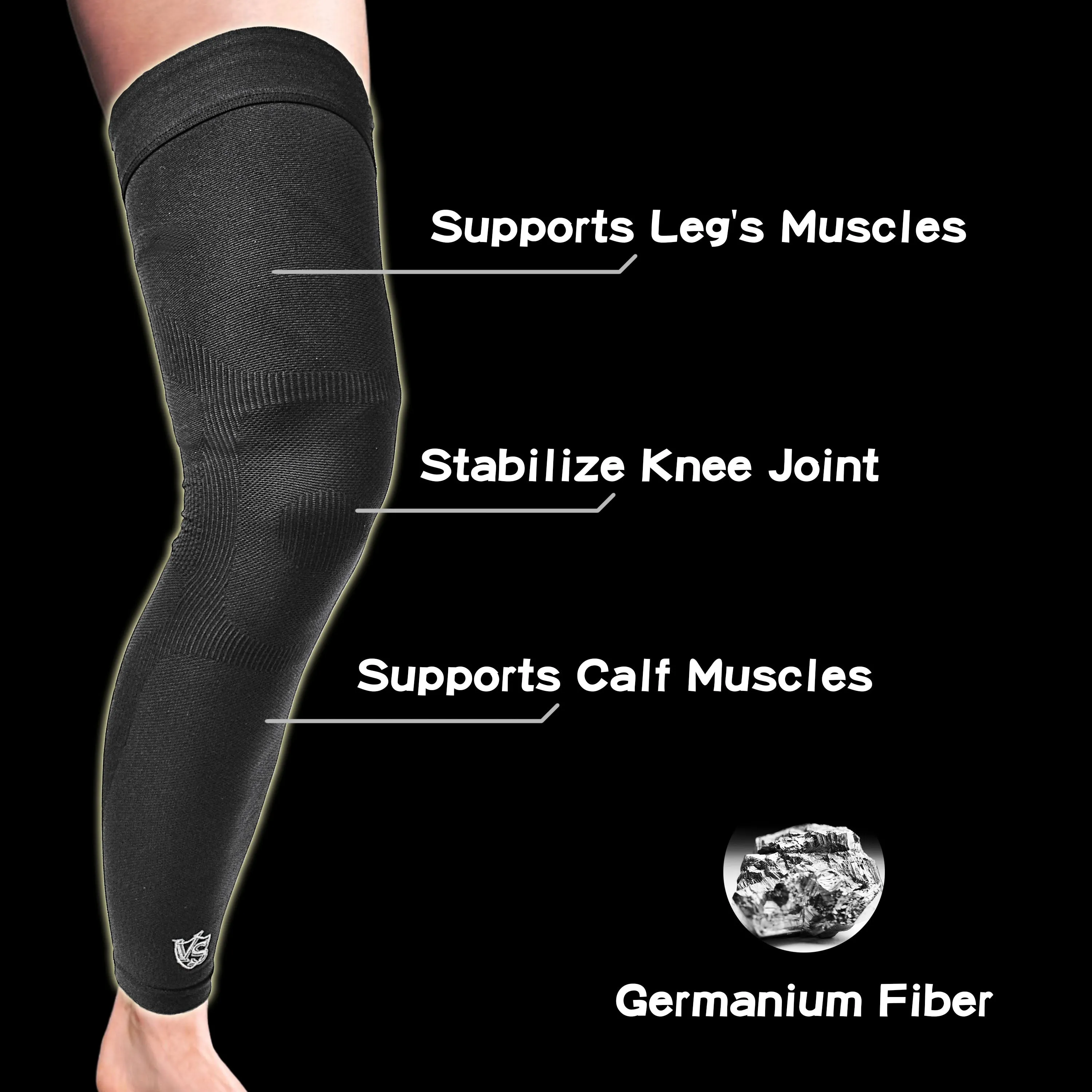 Recovery Leg Sleeves - Compression Full Leg Sleeves (Pair)