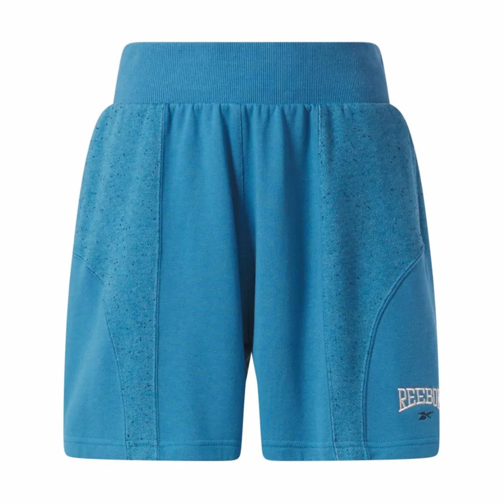 Reebok Apparel Women Reebok Classics Varsity High-Rise Rib Shorts STEBLU