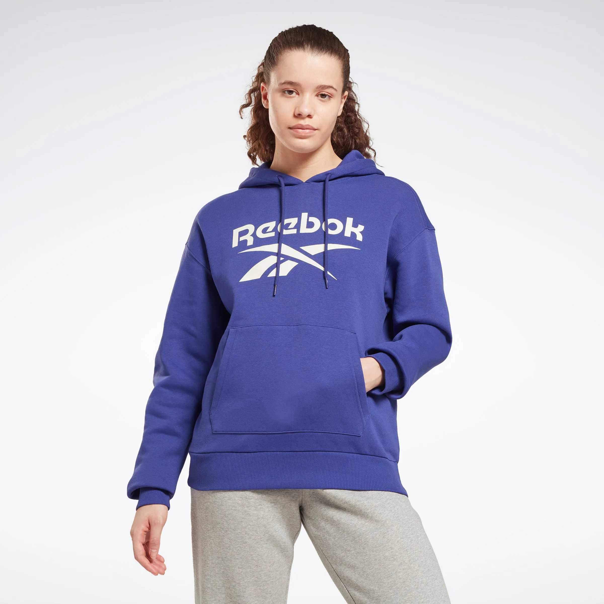 Reebok Apparel Women Reebok Identity Logo Fleece Hoodie Bolprp