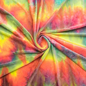 Renegade Tie Dyed Stretch Velvet Fabric | Blue Moon Fabrics