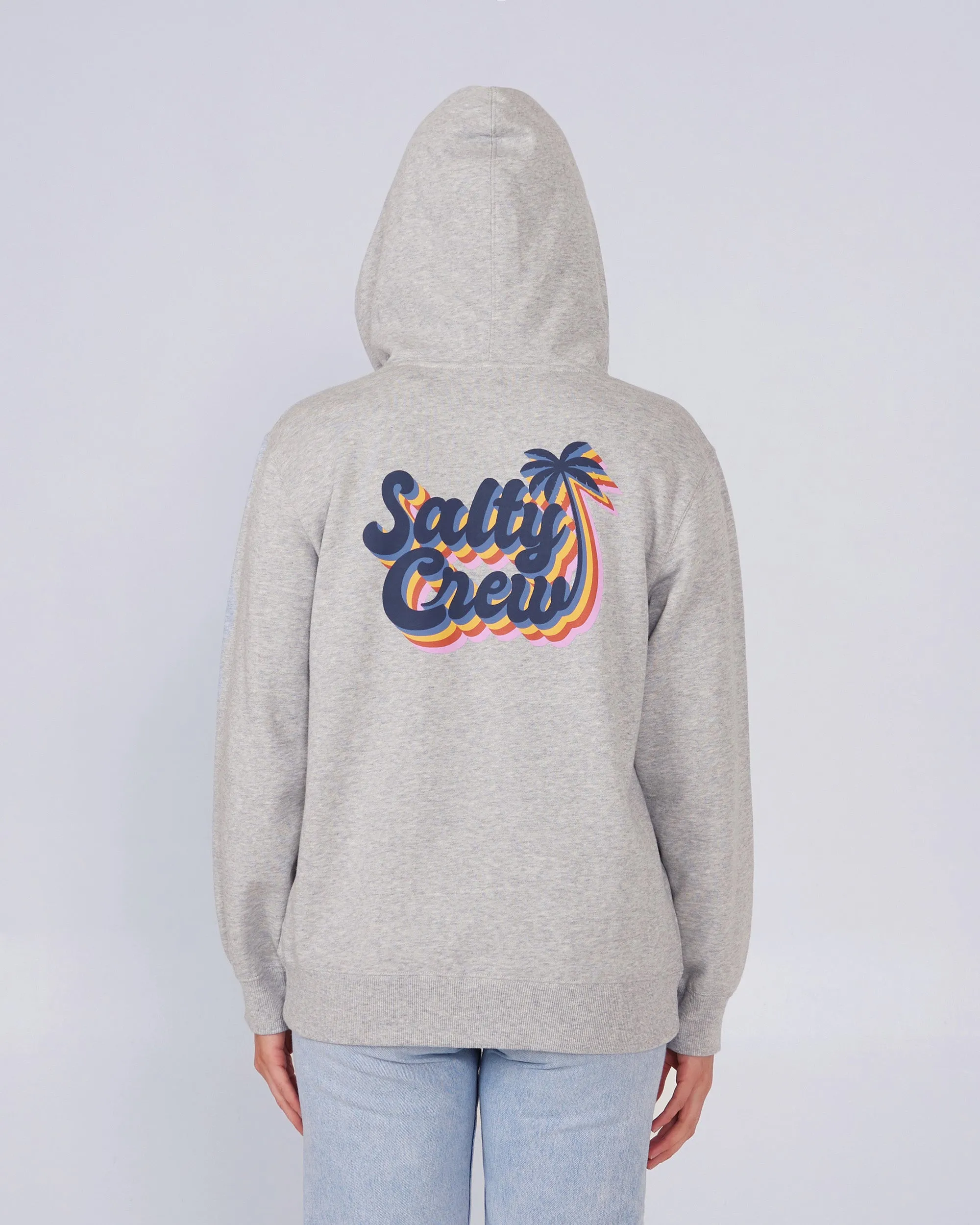 Salty Seventies Athletic Heather Zip Hoody