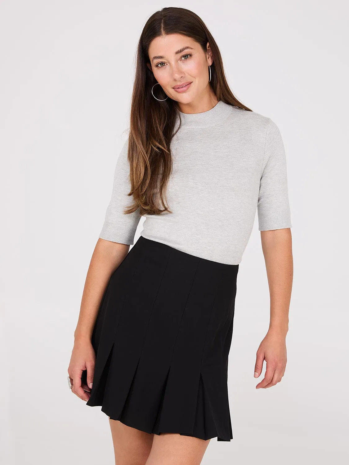 Short Pleated Skirt