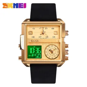 SKMEI 1391 Luxury Brand Unique Leather Strap Watch