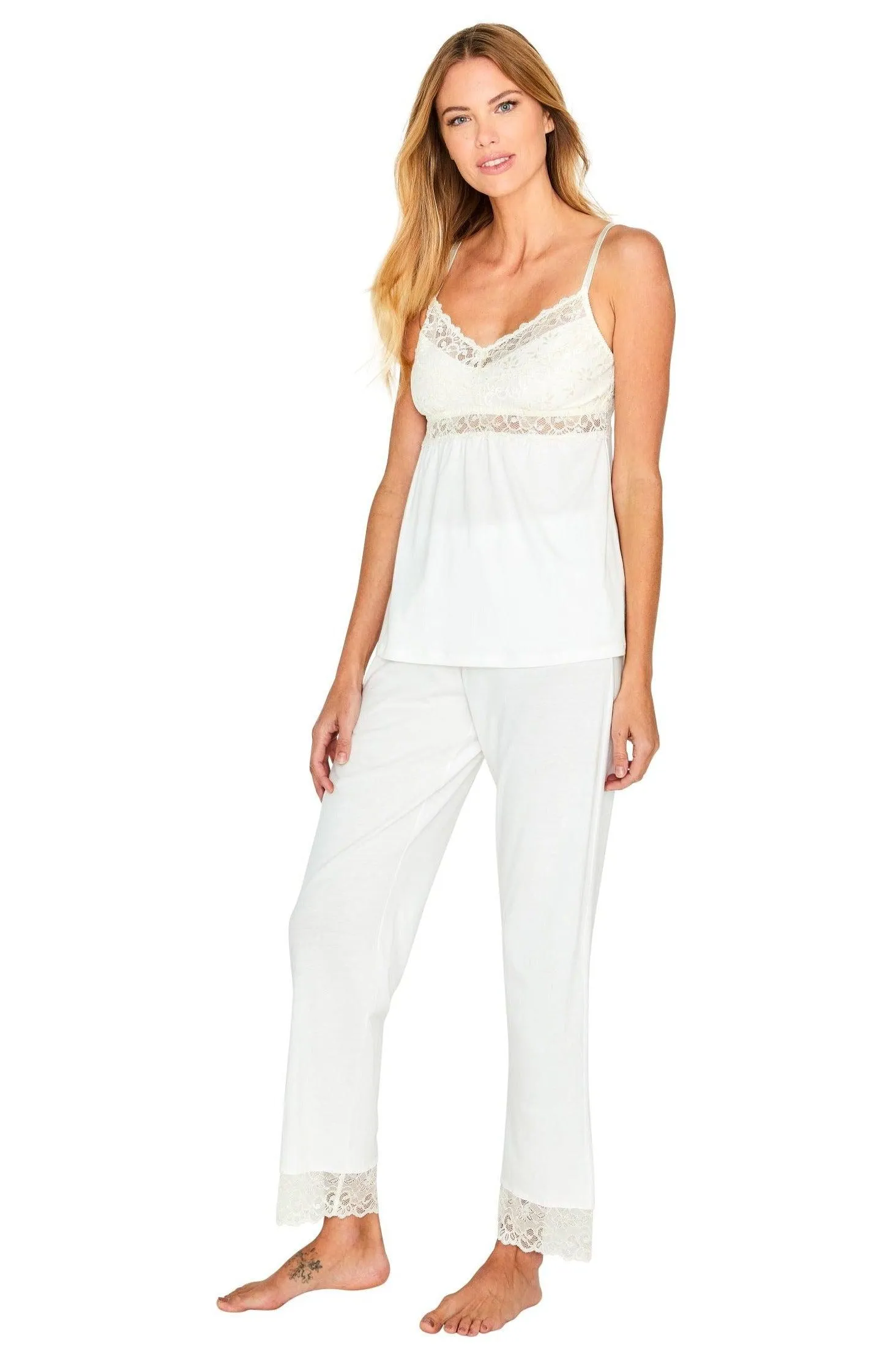 Spaghetti Strap Camisole Pant Set