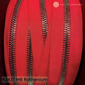 *Stock Clearance Sale* riri Zipper Continuous Chain M8 #2437 Tape with Ruthenium Teeth