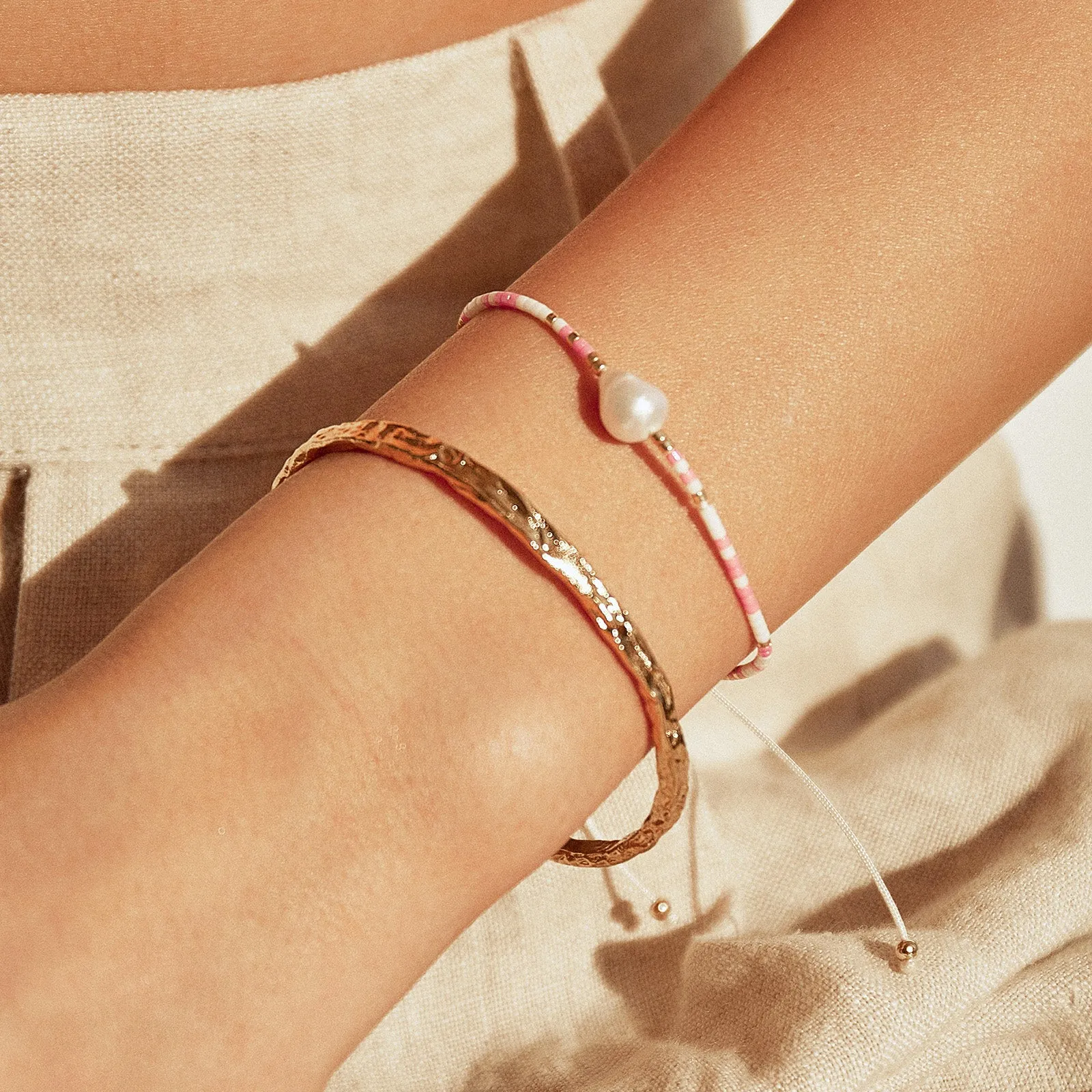 Summer Bracelet Stack - Pink