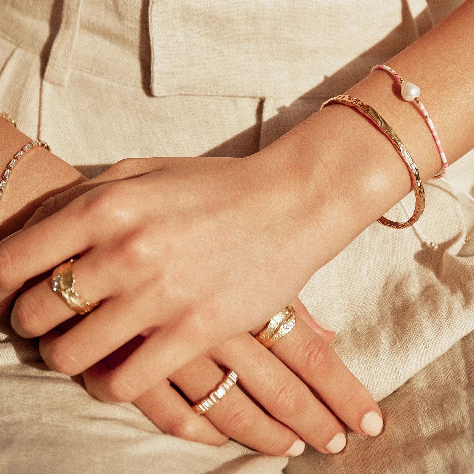 Summer Bracelet Stack - Pink