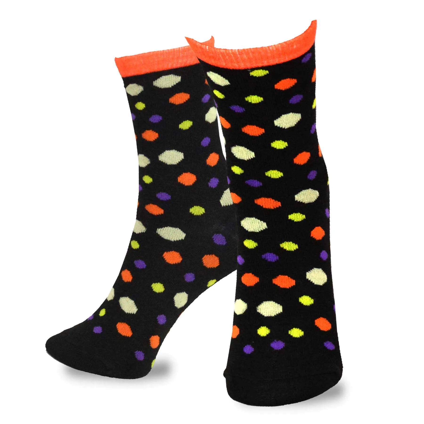 TeeHee Socks Kid's Halloween Cotton Short Crew Assorted 4-Pack (70907)