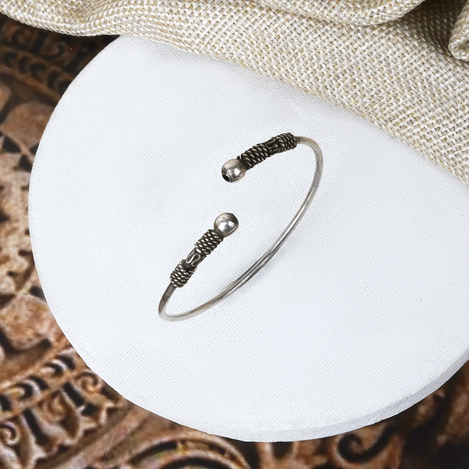 Teejh Gautami Silver Oxidised Bracelet