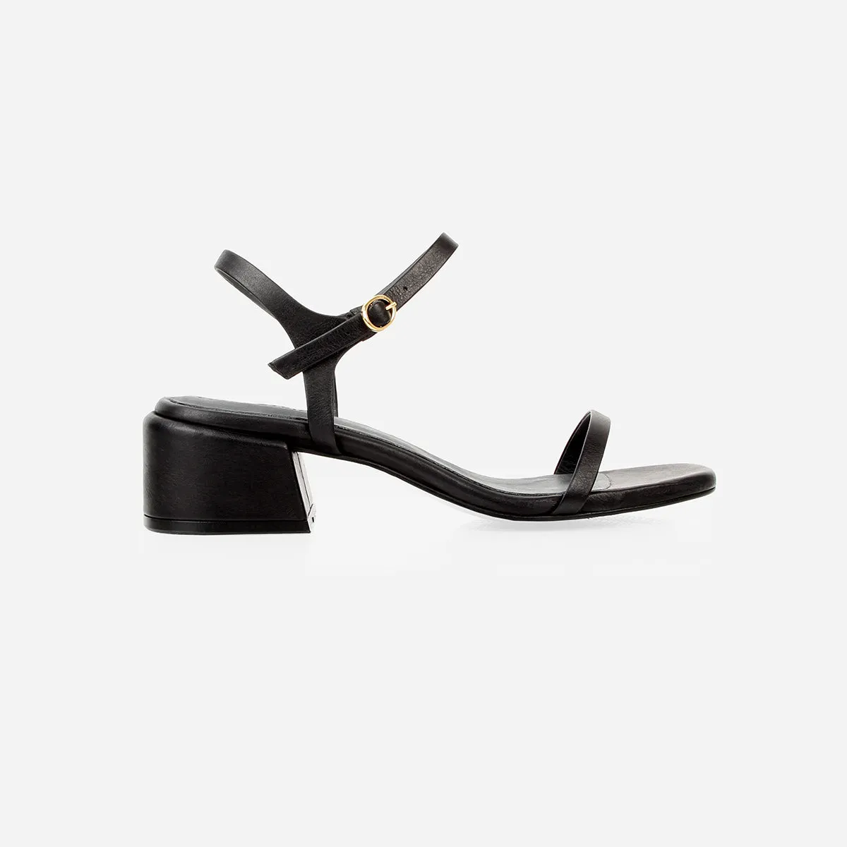 The Lindsay Heeled Sandal Black