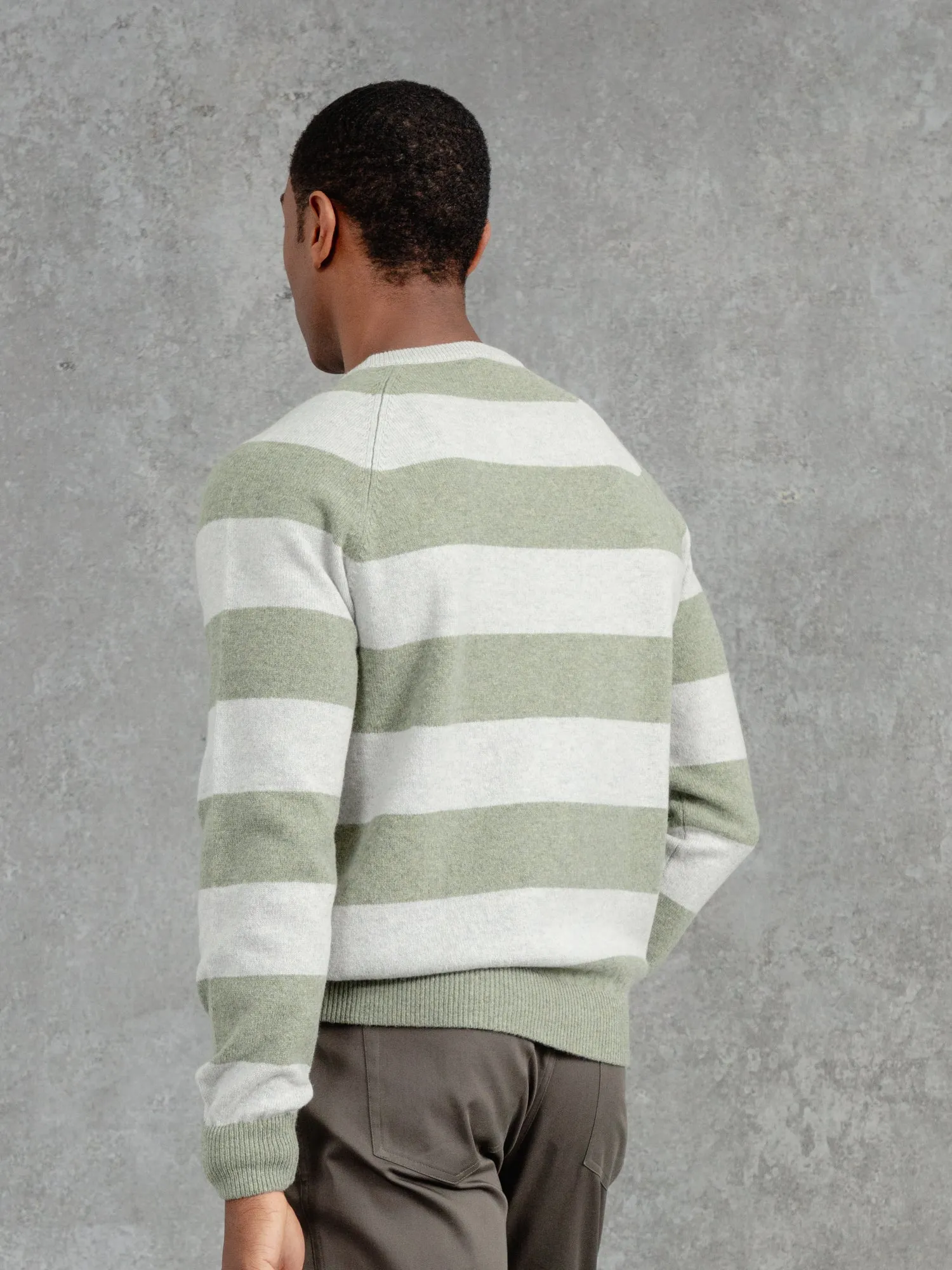 The Merino Wool Striped Sweatshirt