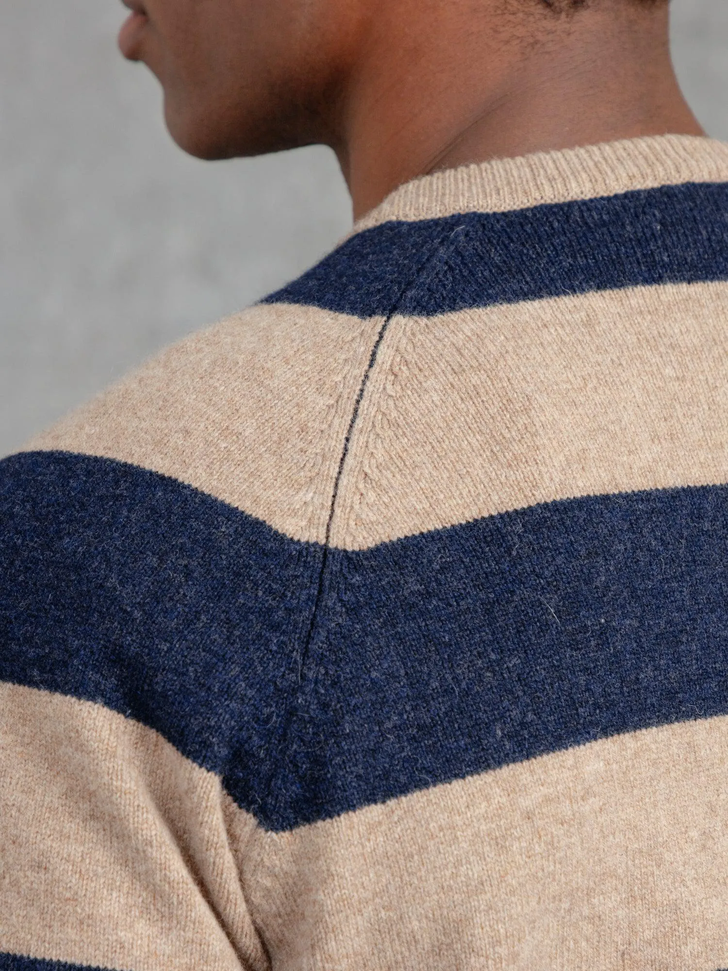 The Merino Wool Striped Sweatshirt