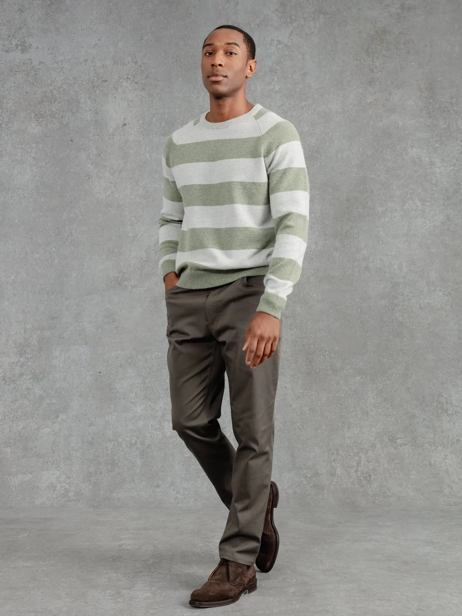 The Merino Wool Striped Sweatshirt