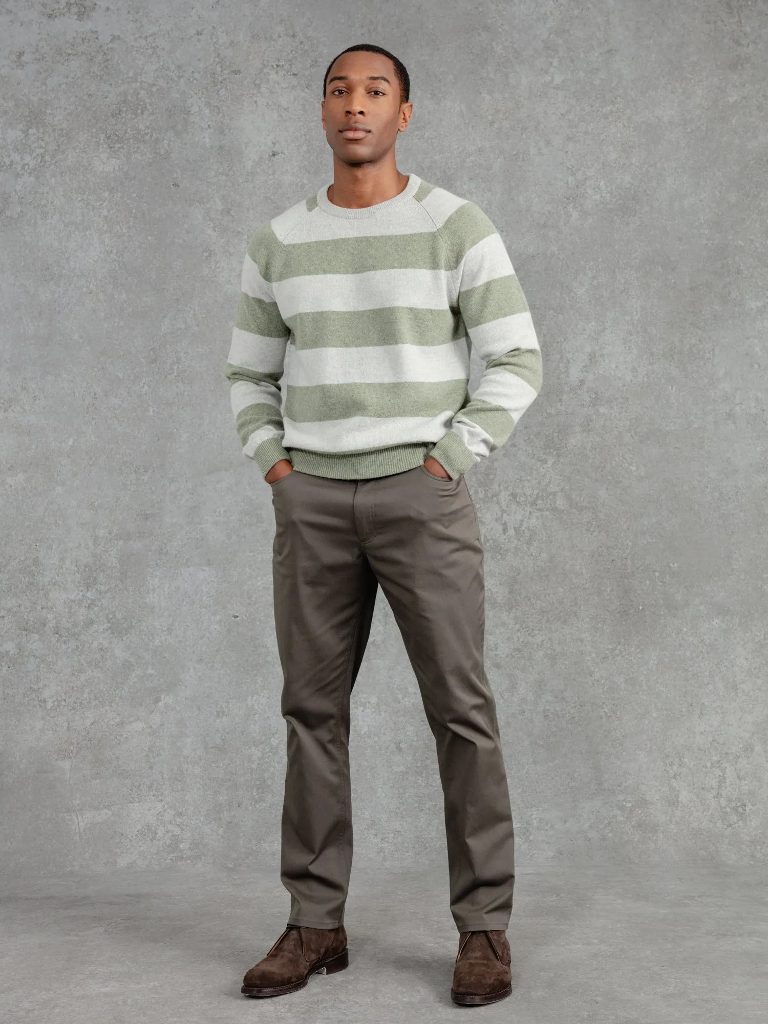 The Merino Wool Striped Sweatshirt