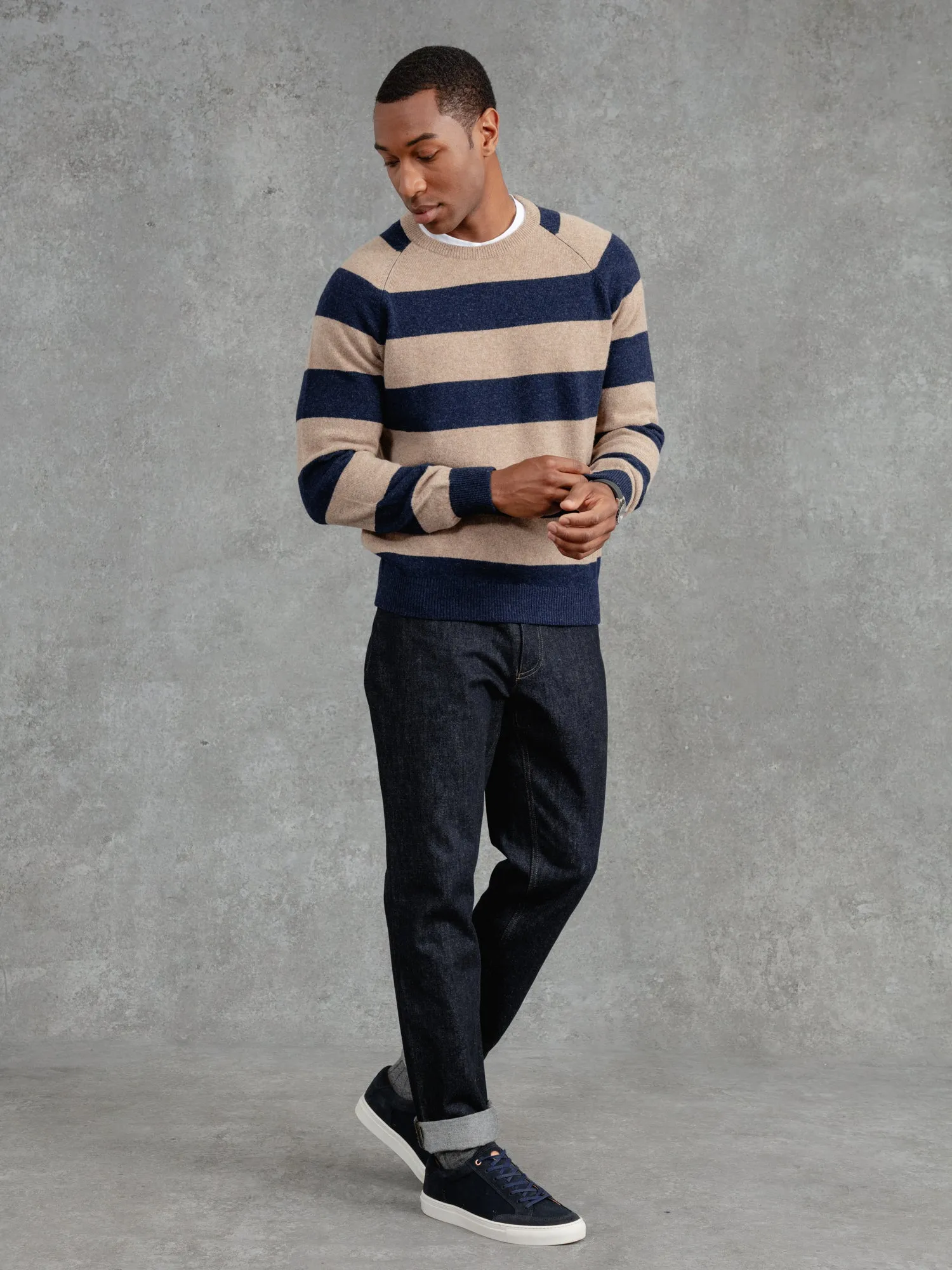 The Merino Wool Striped Sweatshirt