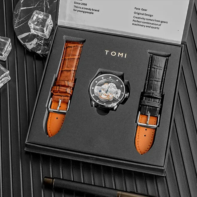 TOMI T-102 Face Gear Dual Strap Watch