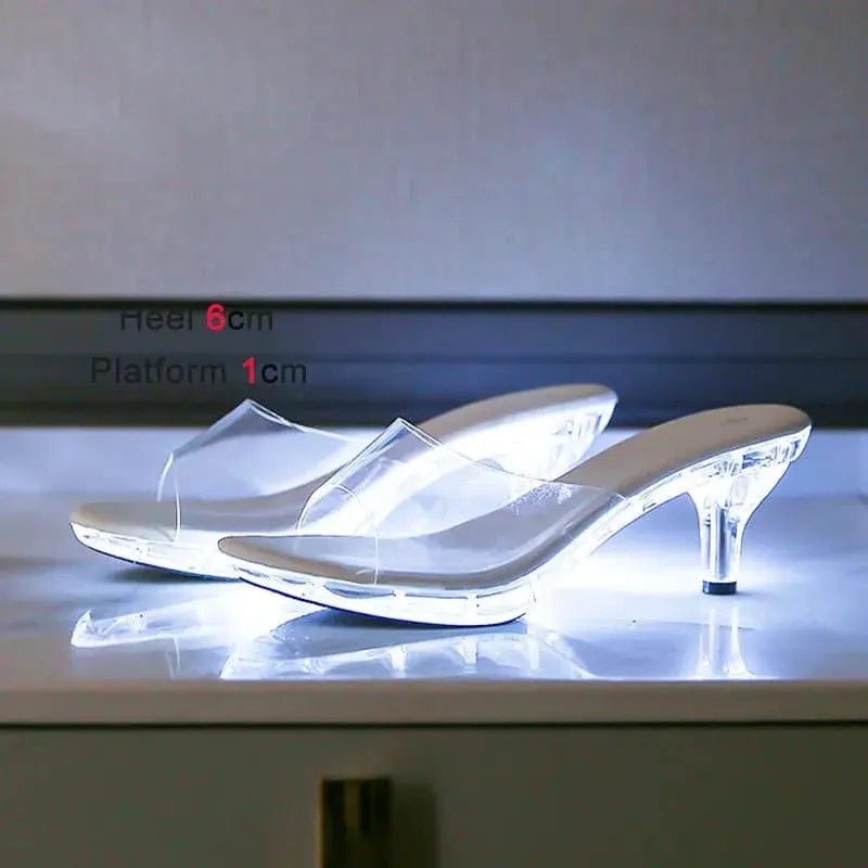 Transparent LED Party Shoes