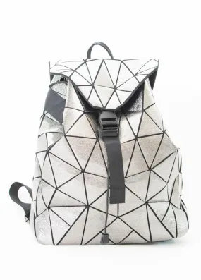 Triangular Silver Daypack Adjustable Straps