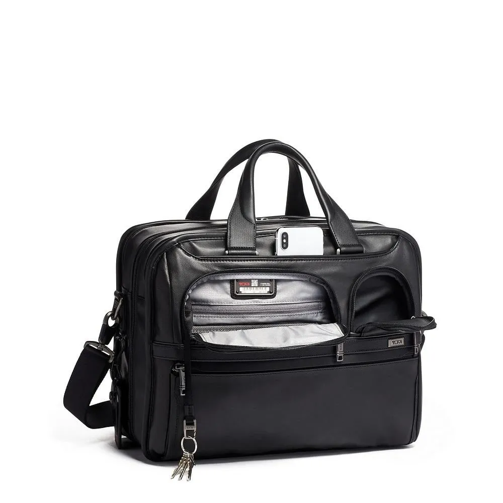 Tumi Alpha 3 Expandable Organizer Brief Leather