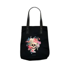 Walter Knabe Tote Skull Floral