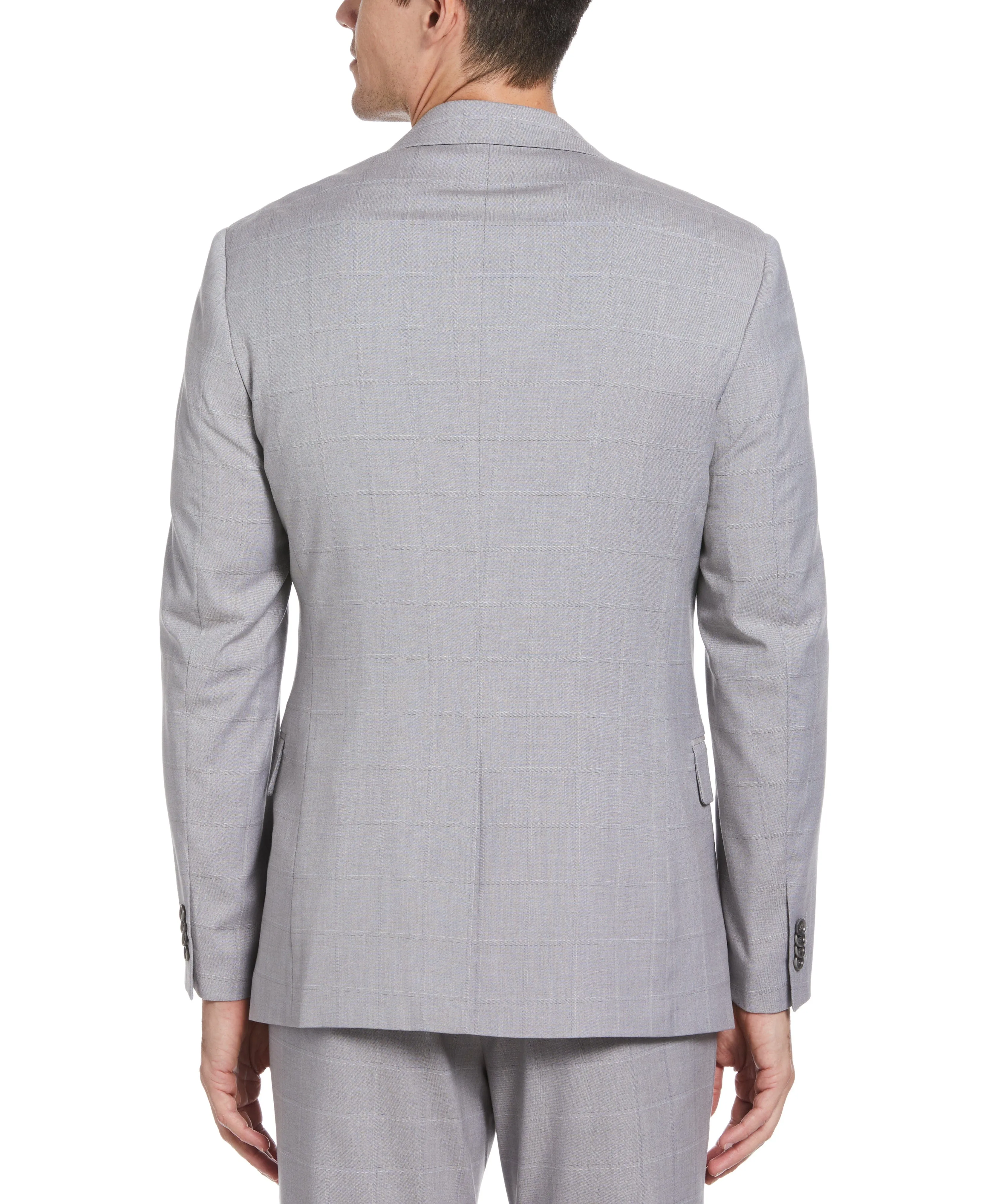 Windowpane Plaid Suit Jacket