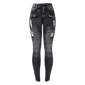 Women`s Zip Mid Stretch Pants