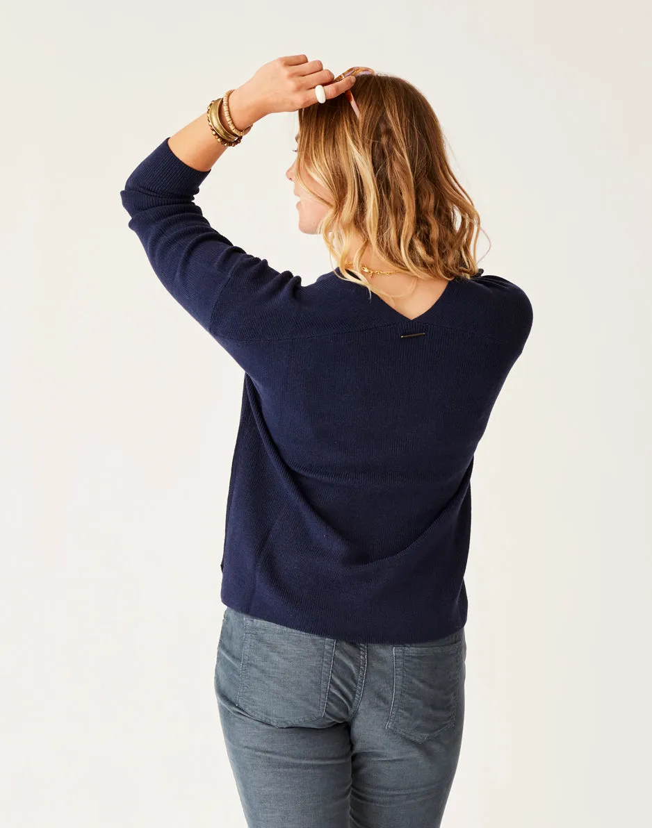 Zella Merino Sweater: Navy